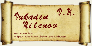 Vukadin Milenov vizit kartica